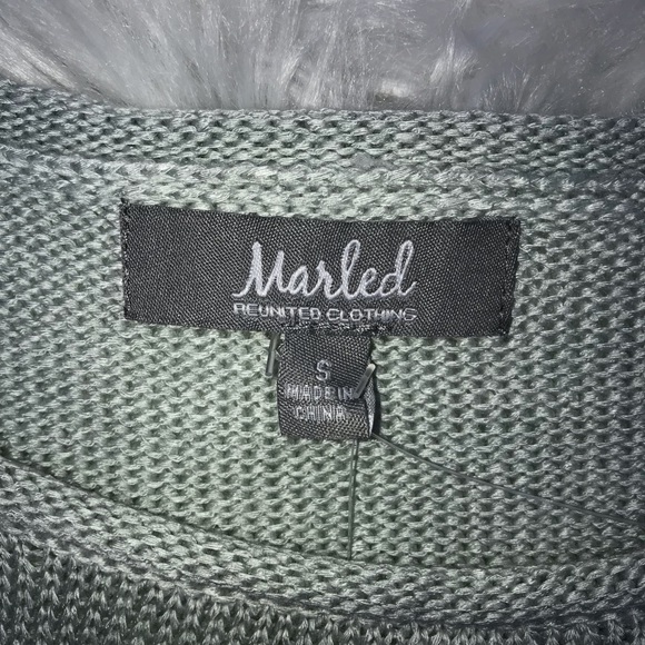 Marled GOOD VIBES lightweight knit sweater SMALL - Picture 5 of 8